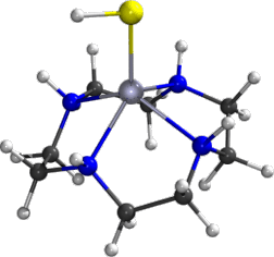 (12aneN4)zinc-hydrogenthiolate-cation