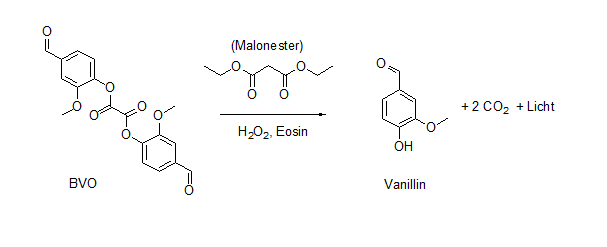 Reaktion von BVO in Malonester