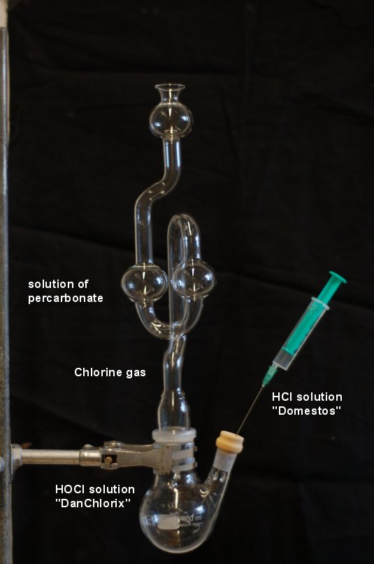 Apparatur zur Erzeugung von Singlett- Sauerstoff