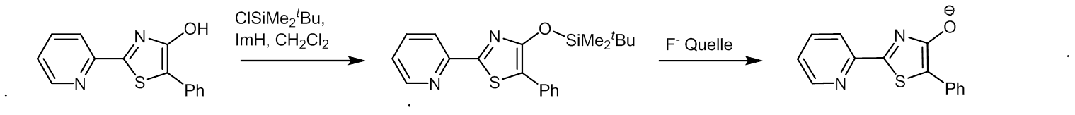 Thiazole, Deprotonierung und Etherbildung