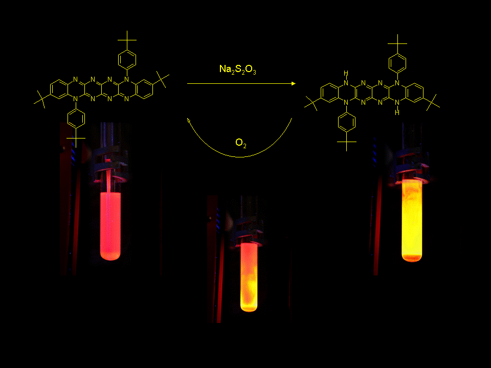 Reduktion und Oxidation eines Pyrazinopyrazines